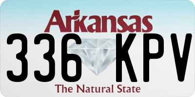 AR license plate 336KPV