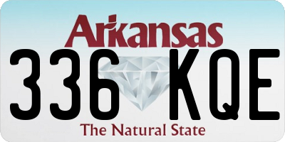 AR license plate 336KQE