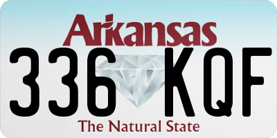 AR license plate 336KQF