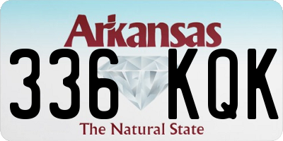 AR license plate 336KQK