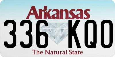 AR license plate 336KQO