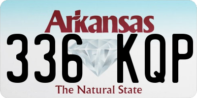 AR license plate 336KQP
