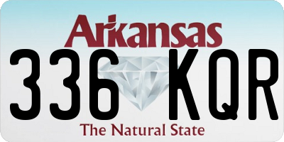 AR license plate 336KQR