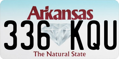 AR license plate 336KQU