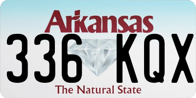 AR license plate 336KQX