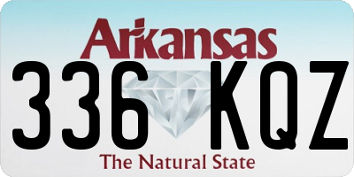 AR license plate 336KQZ