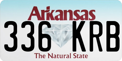 AR license plate 336KRB