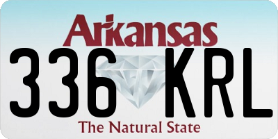 AR license plate 336KRL