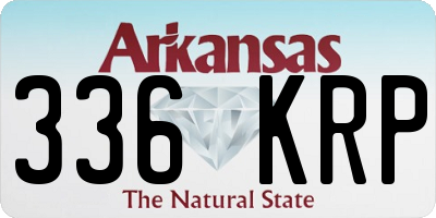AR license plate 336KRP