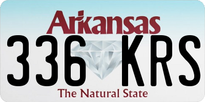 AR license plate 336KRS