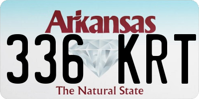 AR license plate 336KRT