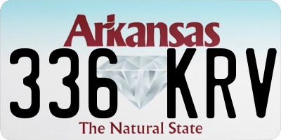AR license plate 336KRV