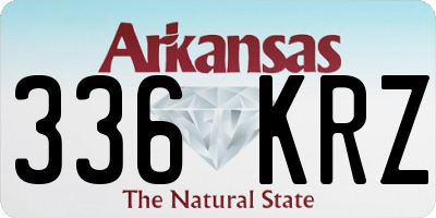 AR license plate 336KRZ