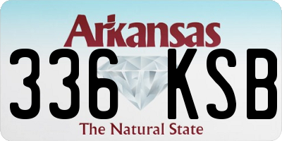 AR license plate 336KSB