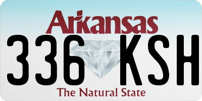 AR license plate 336KSH