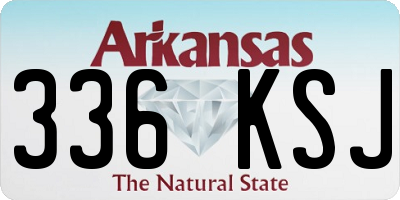AR license plate 336KSJ