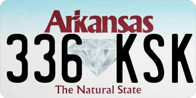 AR license plate 336KSK