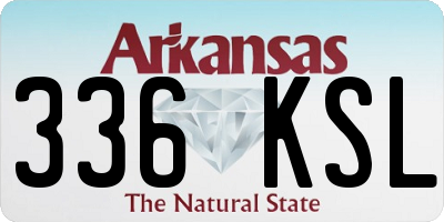 AR license plate 336KSL