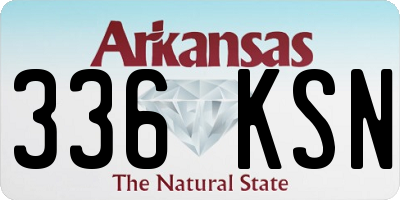 AR license plate 336KSN