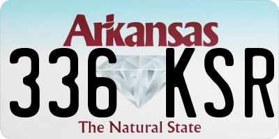 AR license plate 336KSR