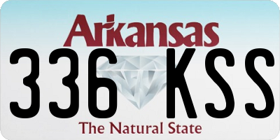 AR license plate 336KSS