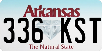 AR license plate 336KST