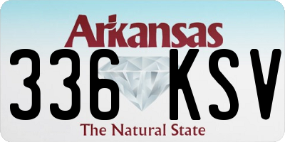 AR license plate 336KSV