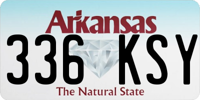 AR license plate 336KSY