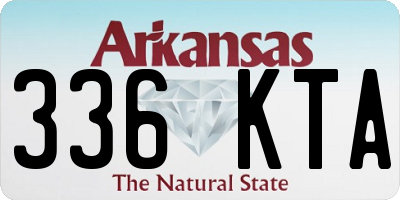 AR license plate 336KTA