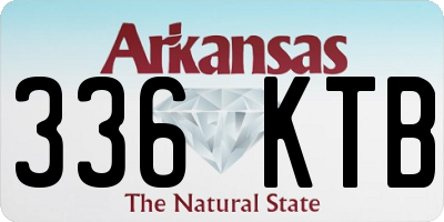 AR license plate 336KTB