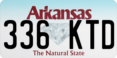 AR license plate 336KTD