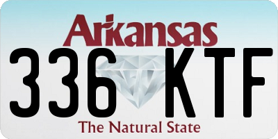 AR license plate 336KTF