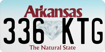 AR license plate 336KTG
