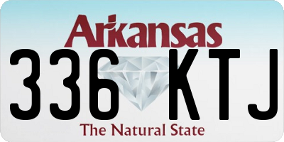 AR license plate 336KTJ