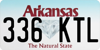 AR license plate 336KTL