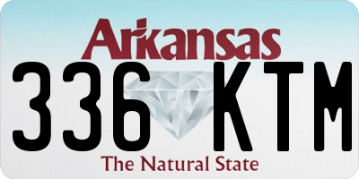 AR license plate 336KTM