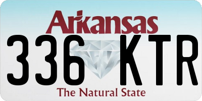 AR license plate 336KTR
