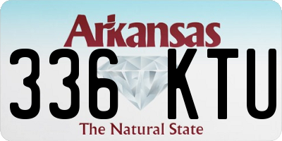 AR license plate 336KTU