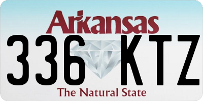 AR license plate 336KTZ