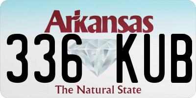AR license plate 336KUB
