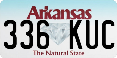 AR license plate 336KUC
