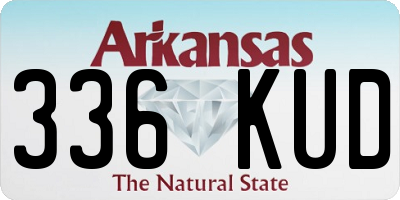 AR license plate 336KUD