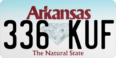 AR license plate 336KUF