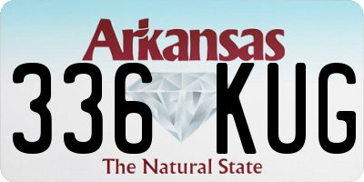 AR license plate 336KUG