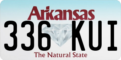 AR license plate 336KUI