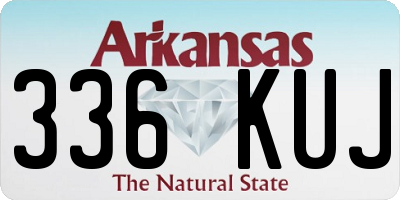 AR license plate 336KUJ