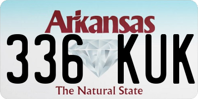 AR license plate 336KUK