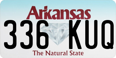 AR license plate 336KUQ