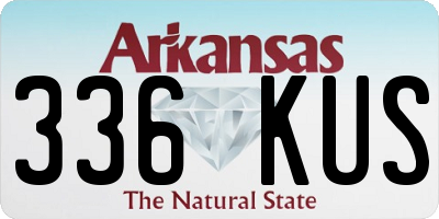 AR license plate 336KUS