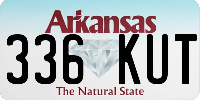 AR license plate 336KUT